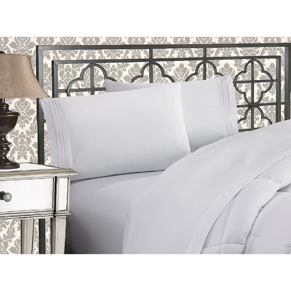 Super Soft 1500 TC Count Sheet Set, Queen white